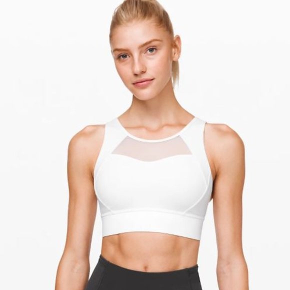 lululemon athletica Other - Lululemon breathe it in bra white size 6